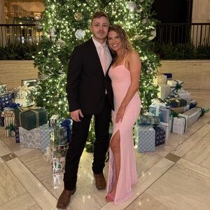 Windsor Pink Maxi Dress Formal Beaded